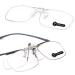 Teraise clip on reading glasses with folding function Full-frame metal glasses with a clip function Developed for myopielese for men and women HD-lens portable glasses case (1.0x)
