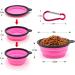 Collapsible Dog Bowl Collapsible Dog Water Bowls for Cats Dogs Portable Pet Feeding Watering Dish Portable Dog Water Food Bowl with Carabiner Pet Feeding Cup Dish for Traveling Walking Parking (Small Pink+Purple) Small Pink+purple - Buy Online on GoSupps.com