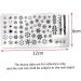 Snowflake Flowers Nail Stamping Plates - Boy & Girl Face Image Stencils for Unique Nail Art - Buy Online on GoSupps.com