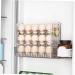 KOMBIUDA Refrigerator Egg Rack Egg Storage Box Plastic Serving Tray Vanity Organizers and Storage Egg Container for Refrigerator Transparent 26X20X10CM - Buy Online on GoSupps.com
