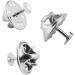 120 Pairs 4mm Silver Butterfly Clutch Tie Tacks Pin Back Replacement - Craft Making Supplies - Buy Online on GoSupps.com