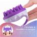 Buy Fanxiya Silicone Shampoo Brush - Scalp Massager for Wet & Dry Use | Purple Hair Massage Device for Relaxation - Buy Online on GoSupps.com