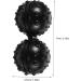 Clispeed 2ST Yoga Balls & Peanut Massage Balls - Black Trigger Point Roller for Deep Tissue Relief - Buy Online on GoSupps.com