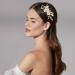 Gold Wedding Hair Accessories Comb with Rhinestone Crystal Flower for Brides and Bridal Party - Buy Online on GoSupps.com