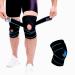 Knee Brace for Arthritis ACL and Meniscus Tear Open-Patella Stabiliser Adjustable Brace Best Knee pad Support for Sports Injury Rehabilitation & Protection Against re-Injury (Single) Blue
