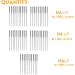 Sewing Machine Needles Variety Pack - 50 Universal Regular Point Needles in 5 Sizes - Ideal for Embroidery, Cloth Repair, DIY and Crafts - Buy Online on GoSupps.com
