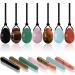 13 Types Yoni Egg Crystal Massage Stick Set - Natural Jade & Serpentine for Holistic Wellness - Buy Online on GoSupps.com