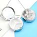 Buy Round Pill Box with White Flower Print - 3 Compartment Decorative Metal Pill Organizer - Portable Pocket Pill Case - Perfect for Travel - Style-38 - Buy Online on GoSupps.com