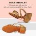 YKXLM Girls Latin Dance Shoes Model 203 - Beige | Low Heels for Tango, Salsa, Ballroom Practice - Size 13.5 Little Kid - Buy Online on GoSupps.com
