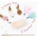 SONGWAY Cat Toy Feather Wand - 7 PCS Cat Feather Toys Retractable Cat Wand Toys with 6 Feather Refills with Bell Interactive Cat Toy for Indoor Cat and Kitten Pink - Buy Online on GoSupps.com