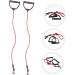 Buy 2 Pairs Pull Rope Treadmills | Home Fitness Resistance Bands with Handles | Elastic Muscle Resistance Belts - Red Latex - Buy Online on GoSupps.com