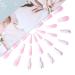 Brishow Long Pink French Press-On Nails - 24PCS Marble Gradient Ballerina Acrylic Fake Nails for Women & Girls | International Shipping - Buy Online on GoSupps.com