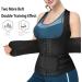 HOPLYNN Neoprene Sauna Sweat Waist Trainer - Women's Tummy Control Corset Vest - Buy Online on GoSupps.com