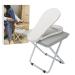 LiDiVi Pedicure Foot Rest, Salon Pedicure Foot Stand with Thickened Adjustable Foot Rest, No More Bending or Stretching Non-Slip Sturdy Legs for Easy At-Home Pedicures, White (Upgraded) Large White