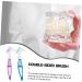 Buy Tovinanna 2-Piece Prosthesis Cleaning Brush Set | Double-Sided Toothbrush for Retainers & Travel | Best Prosthetic Toothbrush for Superior Clean - Buy Online on GoSupps.com