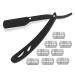 Razor replacement blade set including 20 razor blades for a close shave (razor + 20 replacement blades) 21-piece set