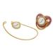 Gold Baby Pacifier Set - Rhinestone Covered Lightweight Pacifier for 6-18 Months (Letter J) | Perfect for Home Use - Buy Online on GoSupps.com