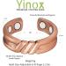 Yinox Heart-Shaped Magnetic Therapy Jewelry for Women - Pure Copper 3500 Gauss Strong Magnetism for Arthritis & Migraines Relief Slimming Effect - Buy Online on GoSupps.com