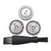 HQ55 HQ56 Shaver Replacement Heads for Philips Norelco HQ3 HQ4 HQ5401 HQ916 HQ5421 HQ5426 HQ6990 HQ5625 HQ6868 HQ5851 Shaving Heads Razor Blade