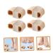 Gogogmee 4pcs Splitter Braiding Gel Thumb Brace - Bunion Wrap & Guard Set | Orthopedic Separator & Straightener - Assorted Colors - Buy Online on GoSupps.com