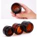 3 PCS Brown Glass Refillable Cosmetic Jars | Empty Face Cream & Lip Balm Containers (30 ml) - International Shipping Available - Buy Online on GoSupps.com