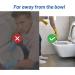 Effective Pumice Stone Toilet Bowl Cleaner Set - Long Handle Bathroom Brush & Hard Water Stain Remover - Includes 1 Wand 7 Pumice Stones & Wall Sticker - Buy Online on GoSupps.com