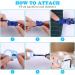 8pcs Baby Pacifier Chain Dummy Clip Set for Boys - Pacifier Holders with Plastic Clasp for Teething Toys - Fits All Dummies & Soothers - Buy Online on GoSupps.com