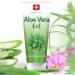 Swissmedicus aloe vera gel - 200 ml - natural face - hair and body - Ideal for sunburn repair - rashes - 100% aloe vera juice extract 200ml