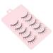 POPETPOP Magnetic False Eyelashes 5 Pairs Eyelash Make up 5d Extend Fiber Natural False Lashes