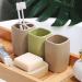 Joplax Matt Ceramic Toothbrush Organizer - Compact Bathroom Storage for Electric Toothbrush & Toothpaste - Stylish Green Design - Buy Online on GoSupps.com