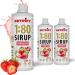 Nutrify Vital Fitness Drink 1:80 Sirup 3x 1 L Advisory Set - strawberry beverage concentrate with vitamins and L -carnitine sugar -free - results in 240 liters of sports drink calorie low in 3x 1000 ml strawberry (3 -pack)