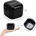 Loquick Denture Box with Sieve Hygienic Portable Container for False Teeth & Prosthesis Storage (Black) | International Shipping Available - Buy Online on GoSupps.com