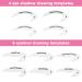MXTIMWAN Silicone Eyeliner Template & Eyeshadow Stencil Set 16 Makeup Stickers for Beginners | Easy Eyeliner Help - Buy Online on GoSupps.com