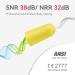 Buy Foam Ear Plugs - 60 Pair 38dB Noise Reduction Earplugs for Sleep Travel Shooting and Studying - Soft Yellow Hearing Protection - Buy Online on GoSupps.com