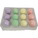 Christmas Bath Bomb Advent Calendar 12 Days of Bath Bombs 4 Assorted Scents Vanilla Lavender Mint Neroli - Buy Online on GoSupps.com