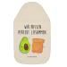 Mr. & Mrs. Panda Warm bottle Avocado toast - gift toasted bread in love warming pillow healthy engaged grain pillow lovers white