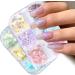 6 Colors Opal Fire Powder Set | Holographic Glitter for Manicure | Winter Nail Sequins - Buy Online on GoSupps.com