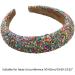 Bottone Colorful Beads Headbands for Woman Girl Sponge Hairband for Spa Hair Hoop Colorful Beads Hairband for Taking Photo Pink - Buy Online on GoSupps.com