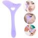 BIUDECO Eyeliner Stamp Eyeshadow Applicators Reusable Silicone Eyelash Stencils Makeup Tools Face Auxiliary 12.00X6.00X0.50CM Purple - Buy Online on GoSupps.com