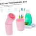 Portable Toothbrush Storage Box - Tovinanna Multi-Purpose Travel Cup & Case | Pink Toothbrush Holder 20.5x6cm - Ideal for On-the-Go Hygiene - Buy Online on GoSupps.com