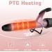 1 Inch Dual Voltage Curling Iron - 450 F Heat Professional Ceramic Tourmaline Wand (Rose Gold) - Buy Online on GoSupps.com