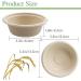 100 Pack 12oz Disposable Paper Bowls - Eco-Friendly Natural Bagasse, Heavy Duty Compostable Bowls for Parties & Catering - Buy Online on GoSupps.com
