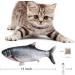 BangShou 2 Pieces Electric Moving Fish Cat Toy with Catnip - Interactive Realistic Flapping Wagging Fish for Kitten - Buy Online on GoSupps.com