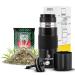 Coffret Yerba Mat Yerbomos X Noir 450ml + chantillon Verde Mate Green Energ a Guaran 50g Gourde thermos 3-en-1 Infusion emporter