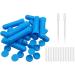 Zison 12 Blue Essential Oil Aromatherapy Nasal Inhaler Sticks (12 Sets) + 2 Droppers - Buy Online on GoSupps.com