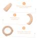 ABAODAM 12 STK Baby Wood Molar Rings - Unfinished Wooden Circle Accessories for Newborns | Safe & Fun Teething Relief - Buy Online on GoSupps.com