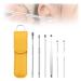 Ear Cleaner Ear Cleaning Tool Set Ear Cleaning Kit Portable Spiral Earwax Cleaner Tool Set (Purple)(Yellow)