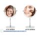 8-Inch Double Sided Tabletop Makeup Mirror with 1X/10X Magnification and 360 Swivel Base - Buy Online on GoSupps.com
