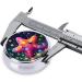 Cute Glitter Starfish Portable Pill Box | Mini 3-Compartment Metal Case for Travel | Hinged Design for Small Pills - Shop Now - Buy Online on GoSupps.com