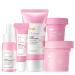Sakura Skin Care Set Face Care Sets for Women 5Pcs Face Moisturizer Set Include Sakura Cream Sakura Cleanser Sakura Serum Sakura Eye Cream Sakura Mud Mask Skin Care Gift Set for Teen Girls